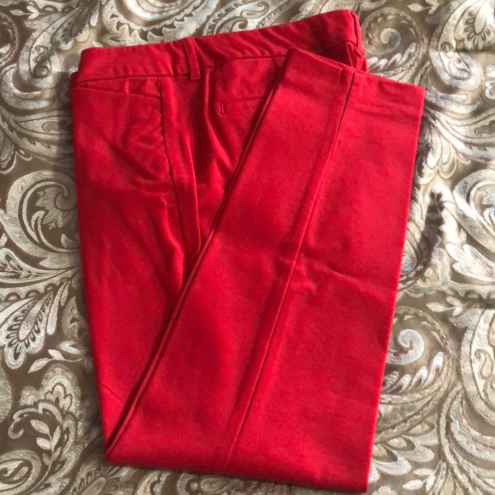 Ladies red pixie slacks
